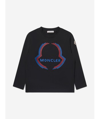 Moncler Enfant Boys Long Sleeve Logo T-Shirt l'achat 