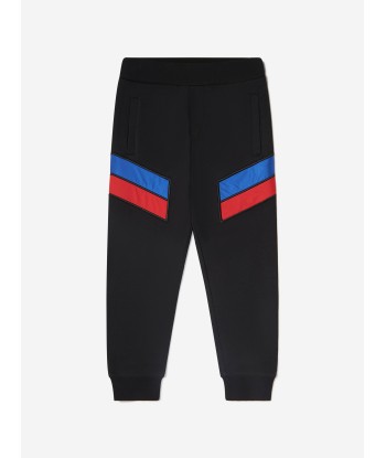 Moncler Enfant Boys Mixed Fabric Logo Joggers Jusqu'à 80% De Réduction