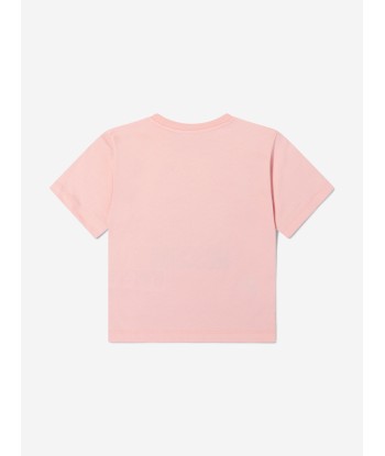 Moschino Girls Cotton Teddy Toy Logo T-Shirt destockage