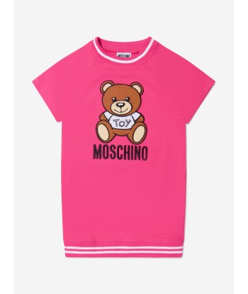 Moschino Girls Cotton Teddy Toy Logo Dress Dans la société mordern