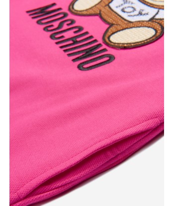 Moschino Girls Cotton Teddy Toy Logo Dress Dans la société mordern