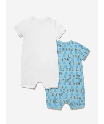 Moschino Baby Boys Cotton Romper Gift Set destockage