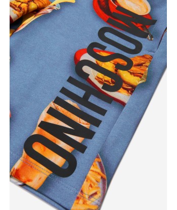 Moschino Boys Cotton Snack Print Shorts destockage