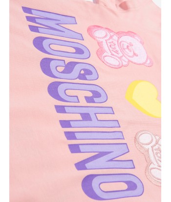 Moschino Girls Cotton Toy Candies Logo T-Shirt basket pas cher