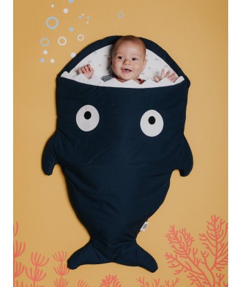 Baby Bites Baby Boats Shark Sleeping Bag in Navy meilleur choix