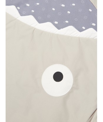 Baby Bites Baby Blue Clouds Stone Shark Sleeping Bag in Grey de pas cher