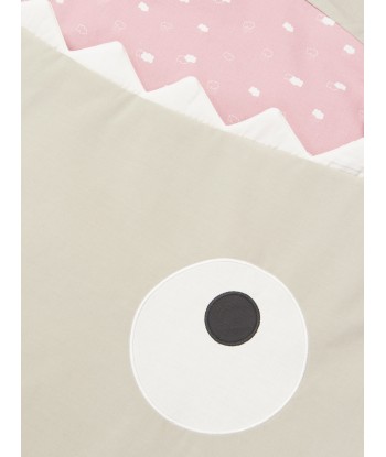 Baby Bites Girls Clouds Shark Pink Summer Sleeping Bag in Grey Fin de série