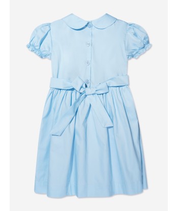 Rachel Riley Girls Rose Smocked Dress in Blue suggérées chez