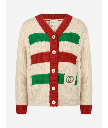 GUCCI Girls wool knitted cardigan Par le système avancé 